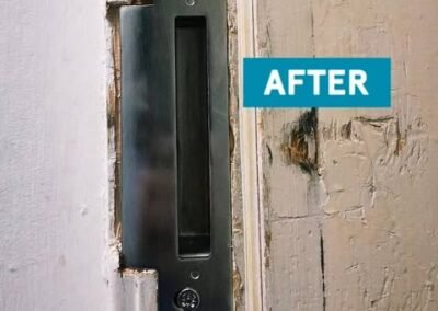 new lock provided by kwm locksmiths in north lanarakshire